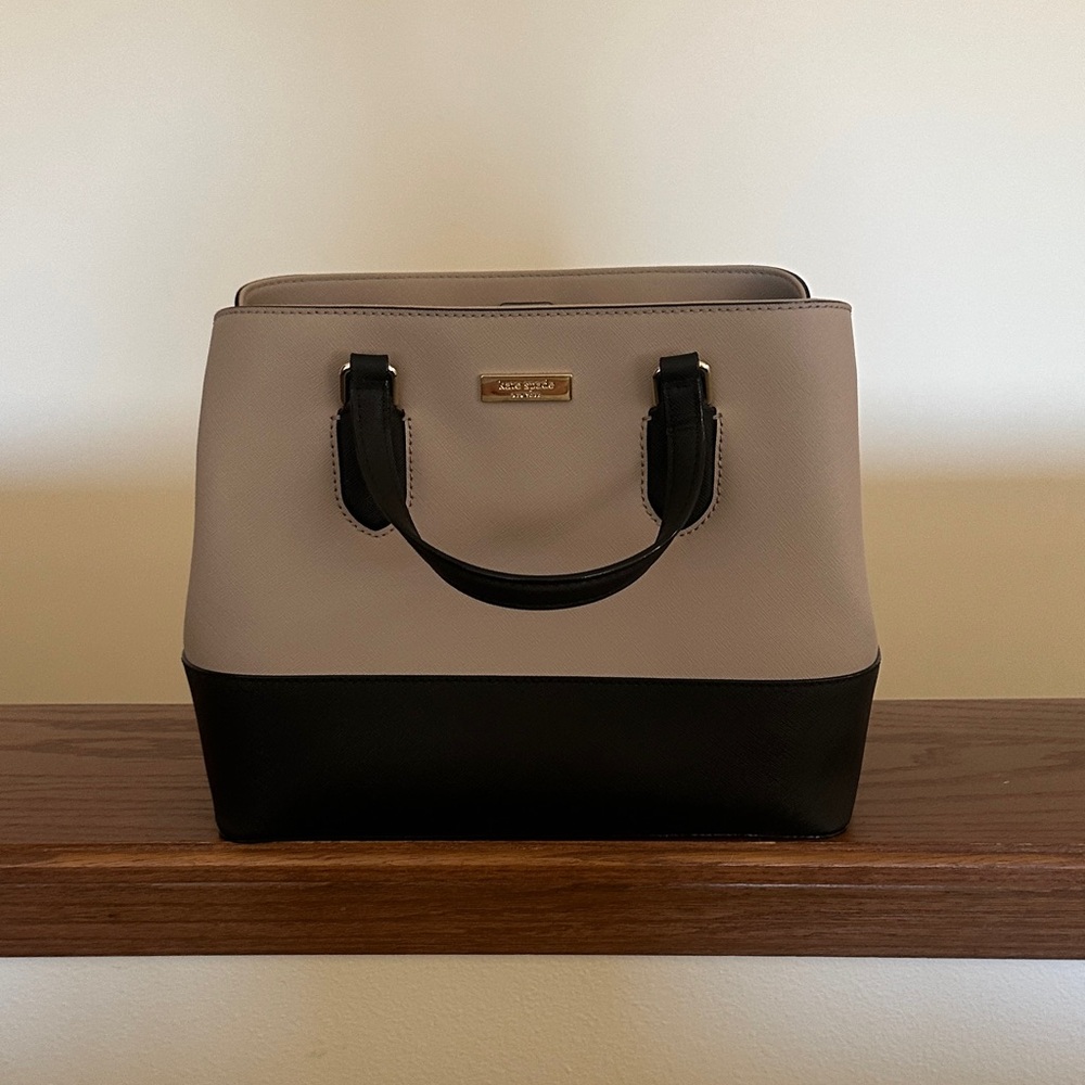 Kate Spade Black and Cream Satchel